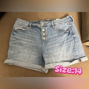 Light Blue Denim Shorts
